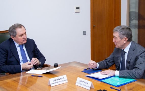 Николай Шульгинов провёл рабочую встречу с Председателем совета «Союза нефтегазопромышленников» Юрием Шафраником
