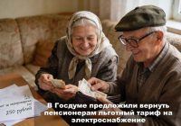 В Госдуме предложили вернуть пенсионерам льготный тариф на электроснабжение